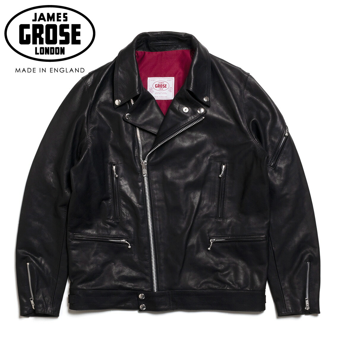 JAMES GROSE new trophy 40 シングルライダースジャケット 日本公式】JAMES GROSE（ジェームスグロース）ニュートロフィー