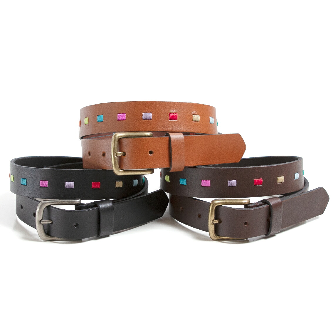 FERNANDO GOMEZ フェルナンド ゴメス POLOBELT DOT 刺しゅう なめし革胴締め アルゼンチン製