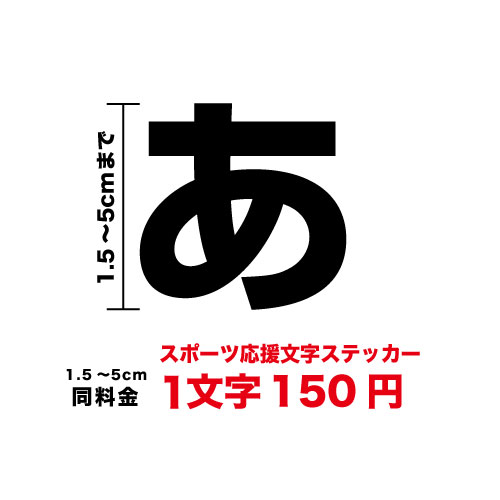 うちわ用 ひらがな切り文字ステッカー セール