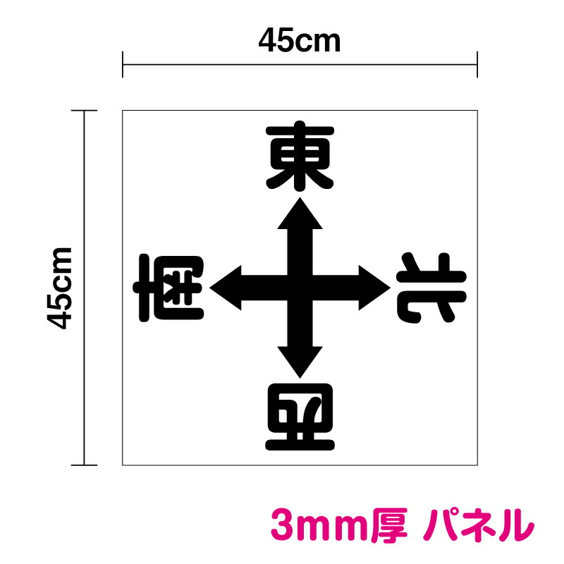 送料無料！！ 【 パネル 複合板 】東西南北パネル 45cm角パネル 日本製 自社制作 表示 パネル プレート 工場 屋根 社内 作業場 方角 方向 指示 クレーン クレーン標識 標識 板 3M(スリーエム) 義務 安全用品 マーク サイン 看板 耐水 防水 通販