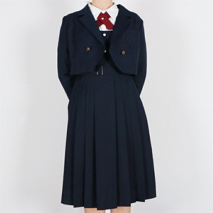 制服3点セット 冠婚葬祭 受験 面接 卒服 フォーマル コート 上下セット ジャケット 学院風 女子制服 ウエスタン調