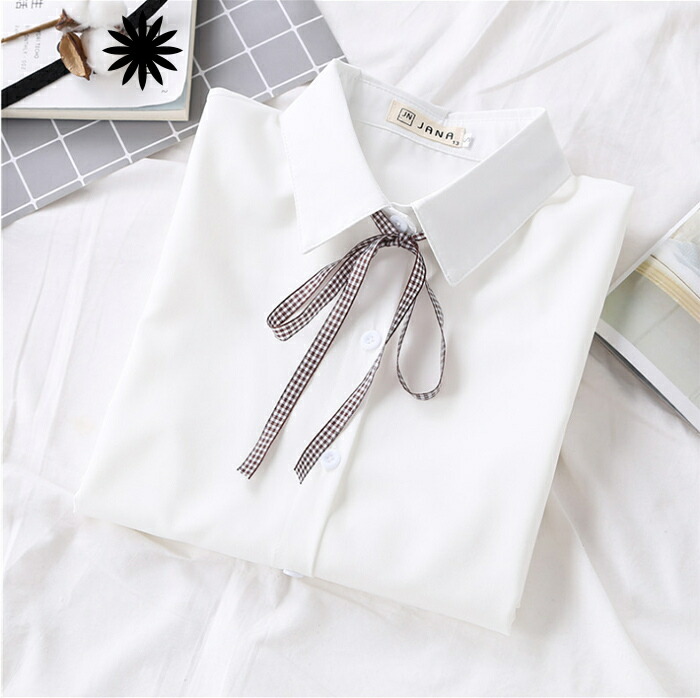 スクールシャツ セーラー服 女子 学生服 長袖 制服 制服ブラウス かわいい Jk 女子高校生 女子高生 丸襟