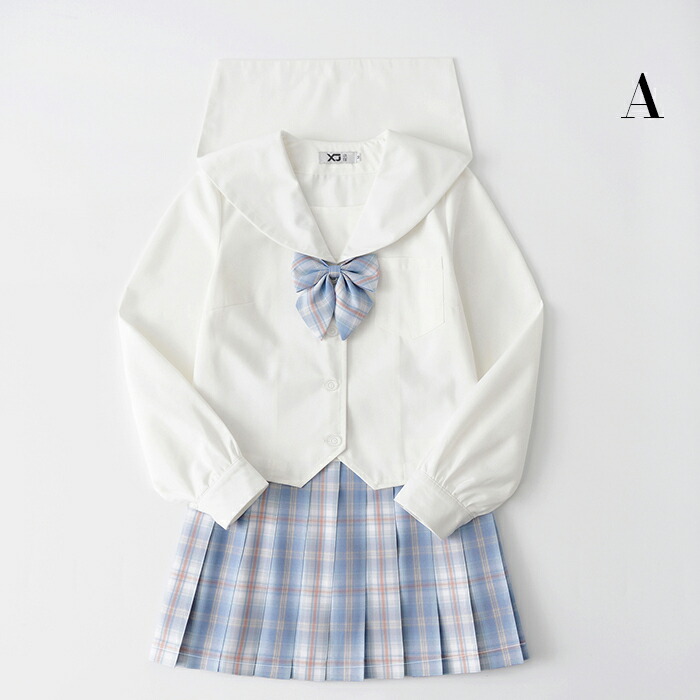 制服 スカート 蝶結び 可愛い 学園祭 高校生 ロング 清純 チェック柄 店生地はソフトと耐用性ある素材です スッキリとまとまった清楚な感じのセーラー服です 女子制服 学生 学生服 コスプレ 学生服 セーラー服 制服 Jk制服 女子高校生 3点セット 文化祭 Jk制服 仮装