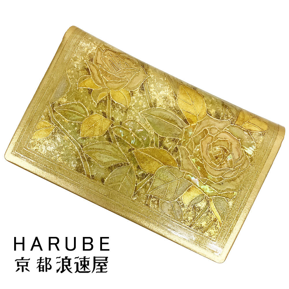 クラッチバッグ 抱え「金彩」 職人 手描き 一点もの【京都 浪速屋商店 はるべ / 日本製】 和装 着物 軽量 多機能 キラキラ レディース 本革 バッグ / ミセス シニア 敬老 母の日 【プレゼント ラッピング 無料 】