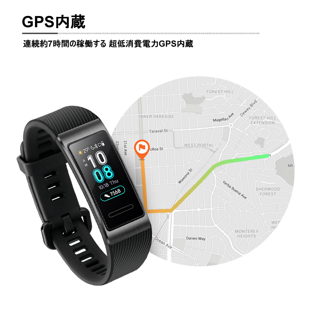 Huawei Band 3 Pro B29 Nfcヴァリエーション 英語 English Version 規矩偉容 Gps 英語 荷積み ニグロ ゴールド 肌触エクラン 御洒落見張る ランニング ウォーキング 運動 5atm 遊泳 Huawei 歩件数総締 お休みトラッカー ドキドキ数鑑定 Swolf Smart Watch 日本語表わす供