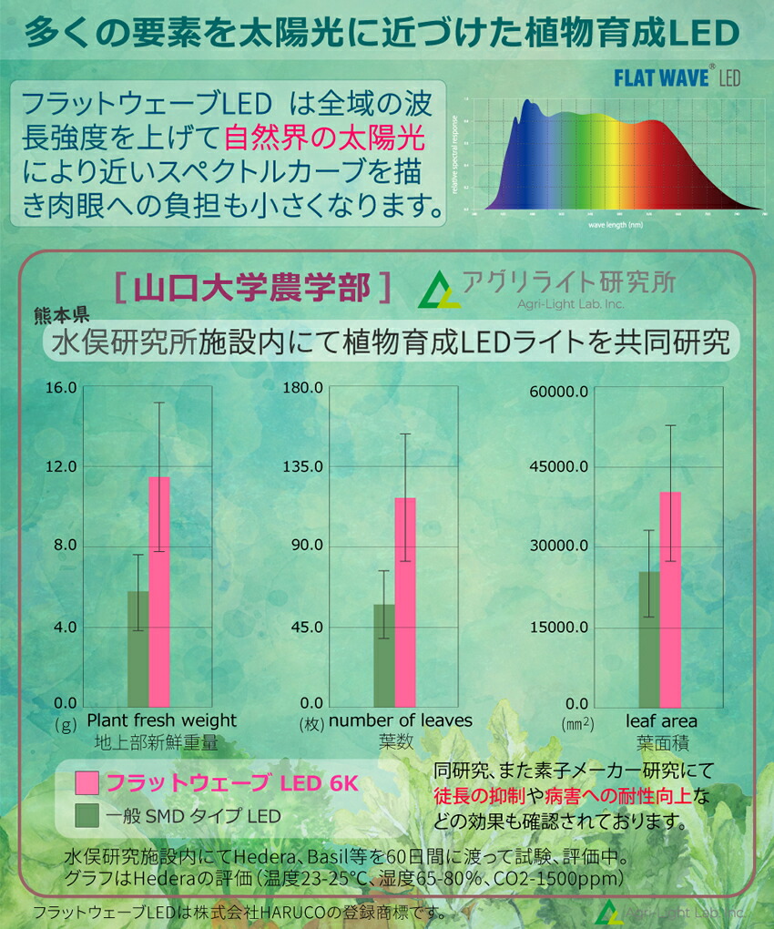 HaruDesign 植物育成ライト HASU38 spec9 6K ブラックスワールボディ