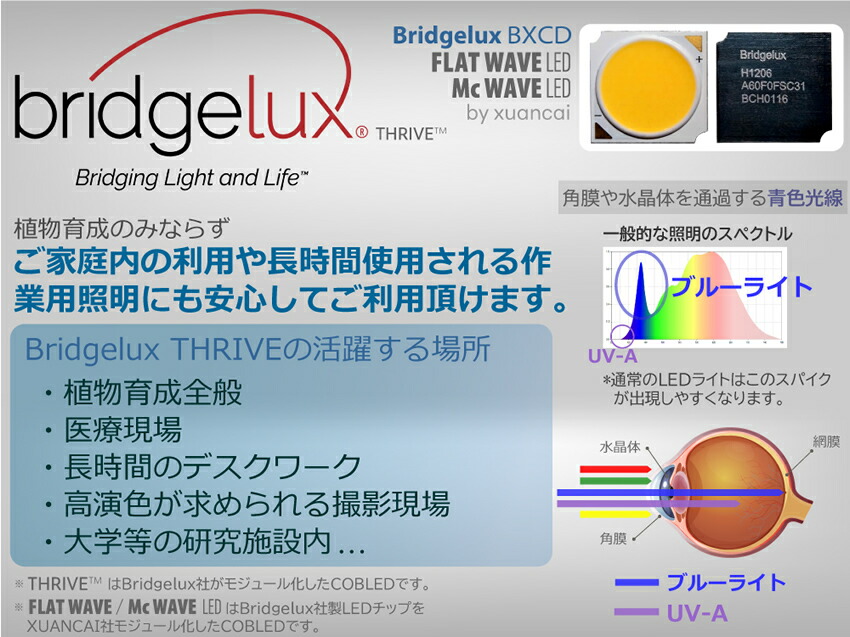 HaruDesign 植物育成ライト HASU38 spec9 6K 白色系 スワールボディ