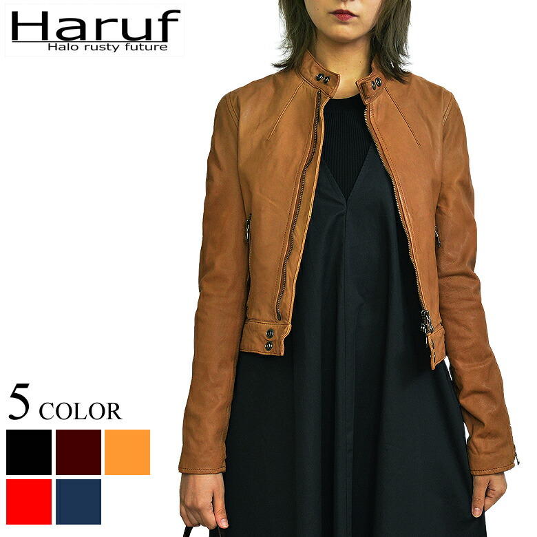 高い素材 のレザージャケット レディース ライダースジャケット 本革 革ジャン シングルライダース レザー ジャケット 軽量 軽い キャメル ブラウン Kp400cam 史上一番安い短納期 の