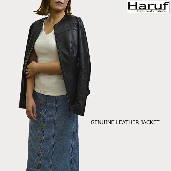 ノーカラー 本革 ブラック 軽い ブルゾン レザー 軽い ノーカラー レディース 入学式 シングル 大人 黒 革ジャン レザージャケット 皮ジャン 卒業式 レディース ライダースジャケット ラムレザー 本革 本革ジャケット フォーマル 入学式 Tqp1721bk 本革レザージャケット