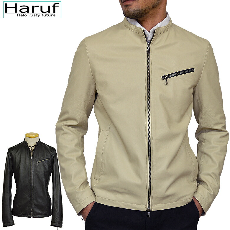 楽天市場 ライダースジャケット メンズ 本革 レザージャケット シングルライダース 革ジャン 皮ジャン 革ジャケット レザーブルゾン バイクジャケット バイクウェア レザーコート ダブルライダース メンズジャケット ホワイト ベージュ 春 秋 冬 大きいサイズ Tqp16be