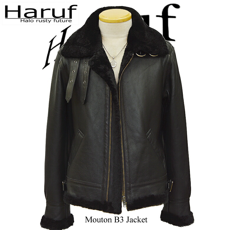 ムートンジャケット メンズ B3 b-3 レザージャケット 革ジャン