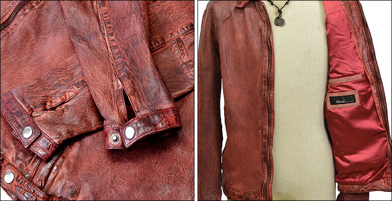 秋 ダブルライダース レザーコート 本革ジャケット ワインレッド ライダースジャケット レザージャケット ライダース レッド 赤 ライダース レザーコート バイカー M3151red 本革レザージャケットのハルフ襟付きライダースジャケット メンズアウター 本革 メンズ