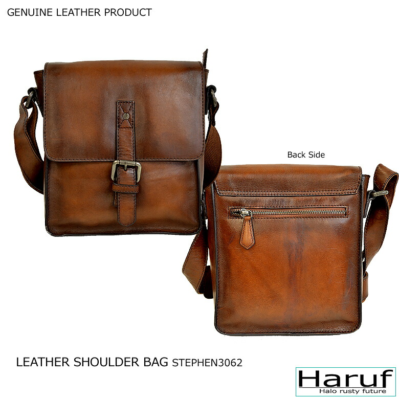 Genuine Leather Second Bag Light Weight Skin Commuting Motorcycle Bicycle Walk Trip Stephen3062 Men S At Shoulder