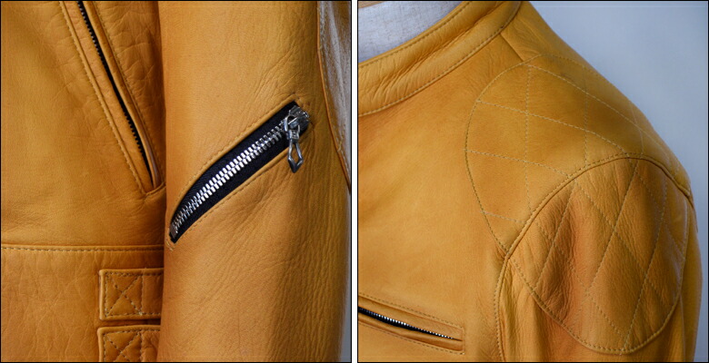 Riders Jacket Men Genuine Leather Single Tight Vintage Rial Camel