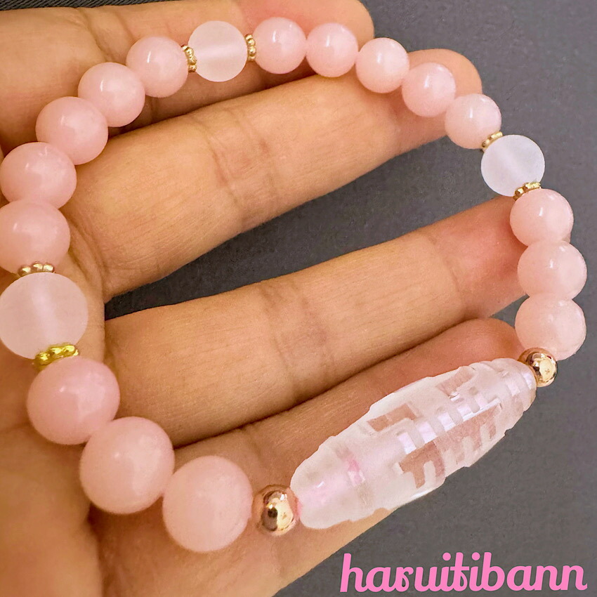 楽天市場】ダブルハートの可愛い天珠 双心金剛杵天珠 インカローズ