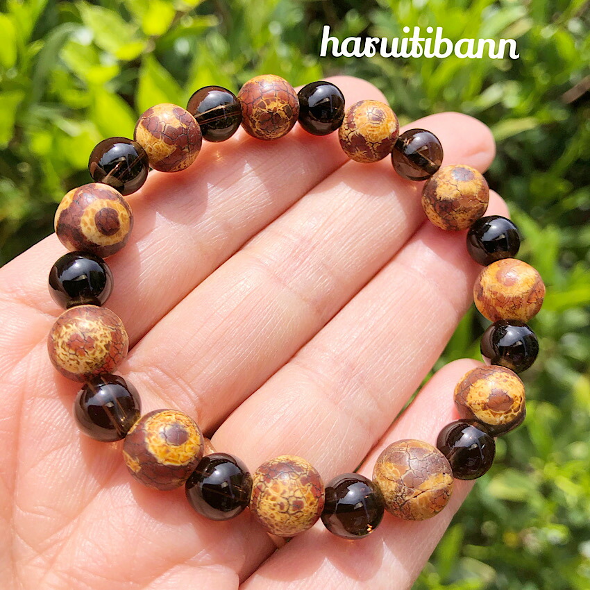 楽天市場】スモーキークォーツ8mm×三眼天珠 持ち主を守るユニ