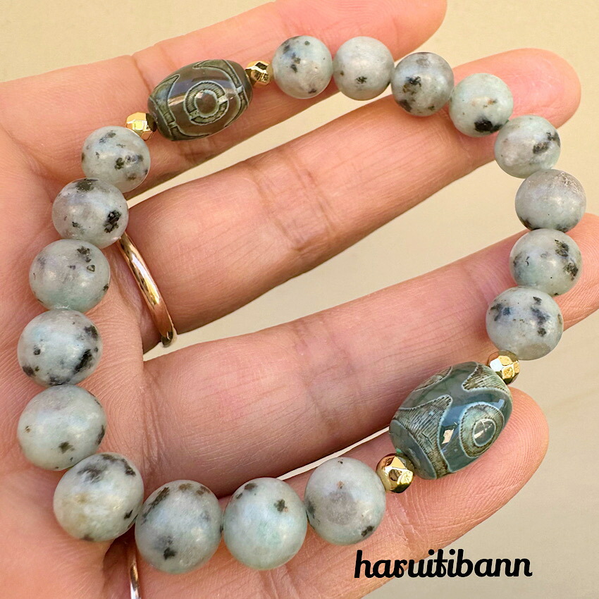 楽天市場】希少！リビアングラス貔貅＆ゴールドルチルクォーツ＆水晶