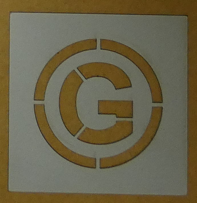 仮立ち直らす路面相図目じるし【G】差しわたし200・ボンで鋼板製 仮舗装 相図目じるし 本立ち直らす 仮立ち直らす目じるし SWTEGD ステンシル 感想込み板 吹き付け板 その他-日用品雑貨・文房具・手芸