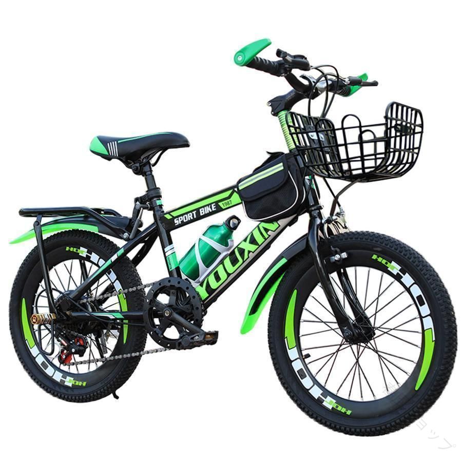 子供用自転車 キッズバイク 男の子 女の子 調節可能なシート 18 インチ 20 インチ 22 インチ 24 インチ カゴ付き キックスタンド ハンドブレーキ 子供用自転車 子供用バイク 子供用自転車 ｜春風ショップ