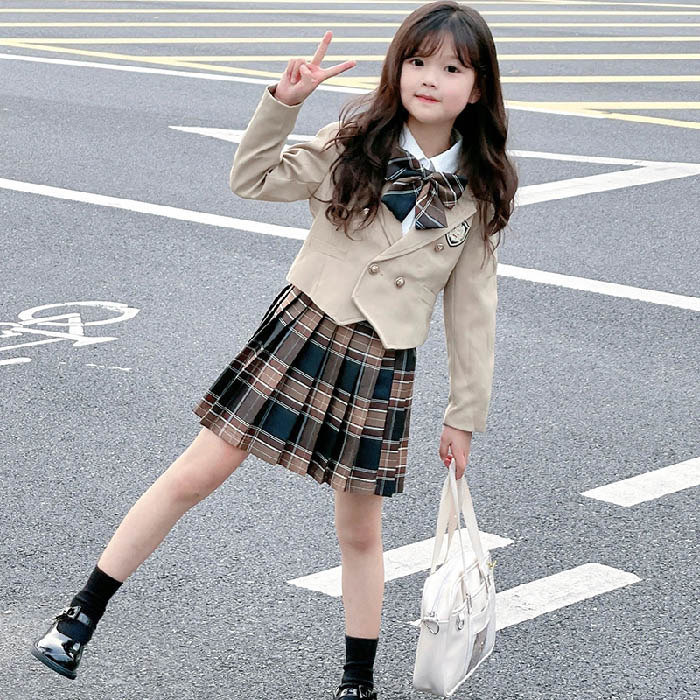 入学式 スーツ 女の子 4点セット フォーマルスーツ 子供スーツ キッズスーツ 子供服 ジャケット プリーツスカート ブラウス 小学生 中学生 高校生 jk制服 入園式 卒園式 卒業式 90 100 110 120 130 140 150 160cm