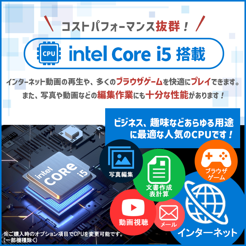 NEC VersaPro タイプVB 高速 第6世代 Core I5 メモリ 8GB 新品SSD