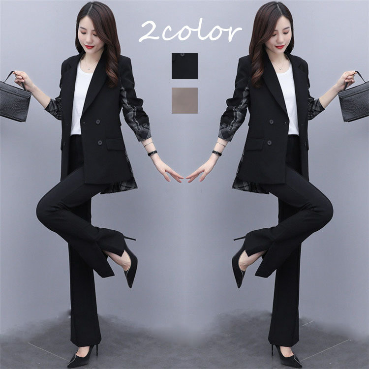 ママスーツ/セットアップ/美品 楽天市場】スーツ セットアップ レディース 2点セット きれいめ