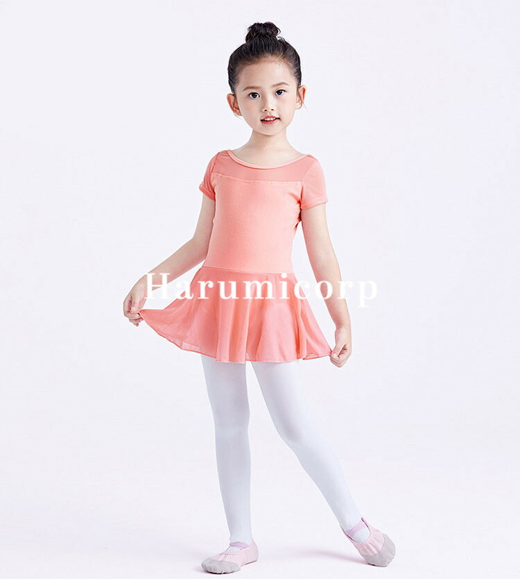 市場 バレエ 練習着 バレエ用品 バレエ形体服 子供服 ピアノ 新体操 半袖 試験 ワンピース レオタード 子供 女の子 発表会 体操 ダンス衣装