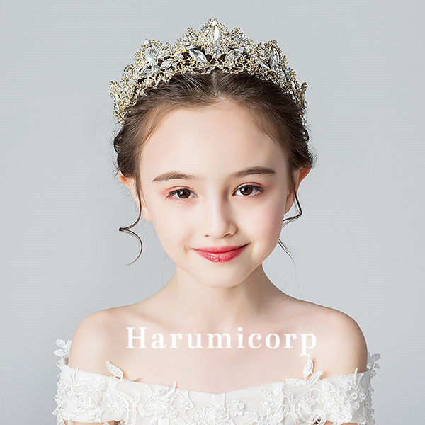 ヘアアクセサリー 子供 結婚式 ヘッドドレス 発表会 ドレス髪飾り 花冠 卒業式 女の子 誕生日 ティアラ ピアノ キッズ 髪飾り ヘアバンド