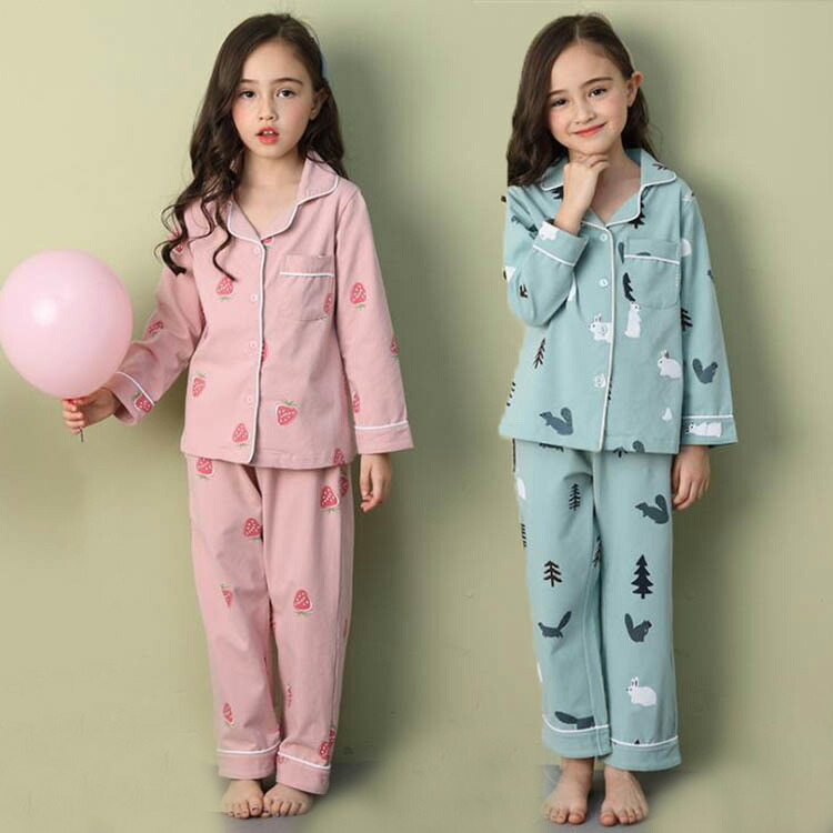 楽天市場 親子服 パジャマ 子供服 キッズ 子供用 女の子 前開き花柄 長袖 ルームウェア パジャマセット 秋 冬コットン かわいい 部屋着 寝間着 Harumicorp楽天市場店