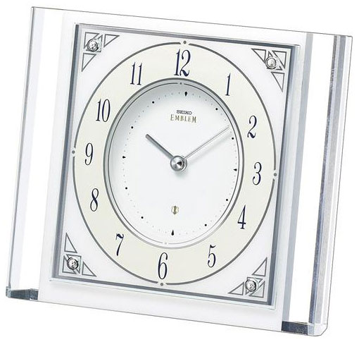 SEIKO EMBLEM(セイコー エンブレム) 置き時計/置時計 HW565W 【セイコー エムブレム】【P20】【DE】【楽ギフ_包装】【楽ギフ_のし】【楽ギフ_のし宛書】【楽ギフ_名入れ】【RP】〈時計〉