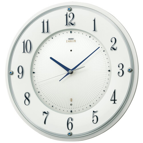 【 名入れ 文字入れ 無料】★【送料無料!】SEIKO EMBLEM(セイコー エンブレム) SEIKO(セイコー) 電波掛け時計 エムブレム HS543W HS543【P20】【楽ギフ_包装】【楽ギフ_のし】【楽ギフ_のし宛書】【楽ギフ_名入れ】【RP】〈時計〉【S】|春美堂