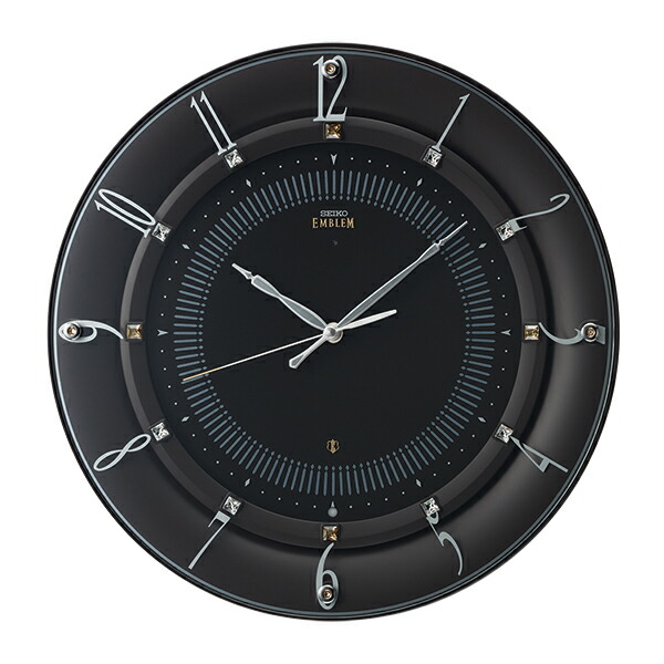 【　名入れ　文字入れ 無料】★【送料無料！】SEIKO EMBLEM(セイコー エンブレム) 掛け時計／壁掛け時計 HS559B　【セイコー　エムブレム】【P21】【楽ギフ_包装】【楽ギフ_のし】【楽ギフ_のし宛書】【楽ギフ_名入れ】〈時計〉【S】｜春美堂