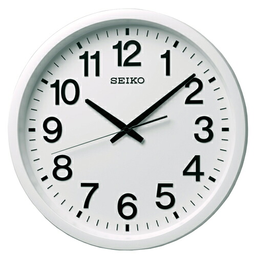 【名入れ　文字入れ 無料】【送料無料！】SEIKO CLOCK GP202W　衛星電波時計　掛け時計 壁掛け　電波時計　オフィス【楽ギフ_包装】【楽ギフ_のし】【楽ギフ_のし宛書】【楽ギフ_名入れ】【RP】〈時計〉｜春美堂