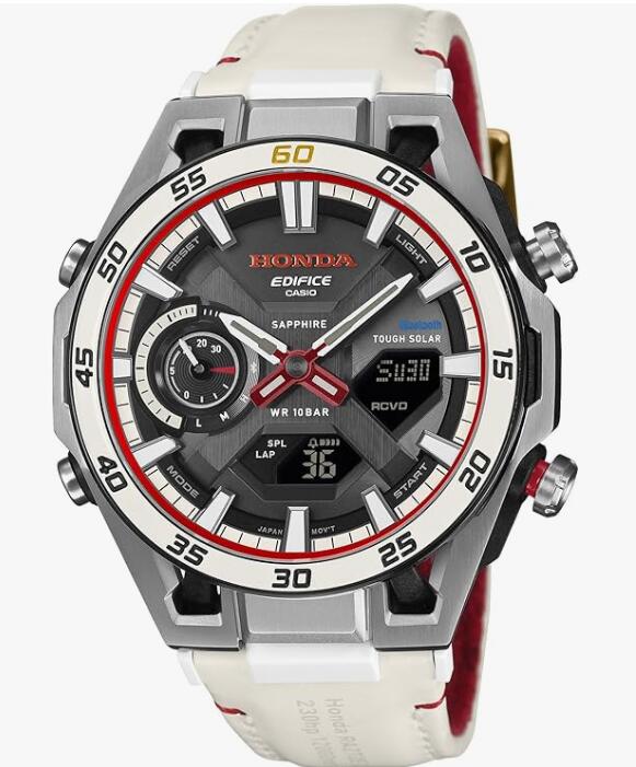 [カシオ] ウオッチ エディフィス 【国内定まり品】 Honda F1初勝ちえる60周年不死化 協調主義真似形 Bluetooth積み上げる 手ごわいソーラー サファイア硝子召しかかえる ECB-2300HR-1AJR 白いこと メンズ