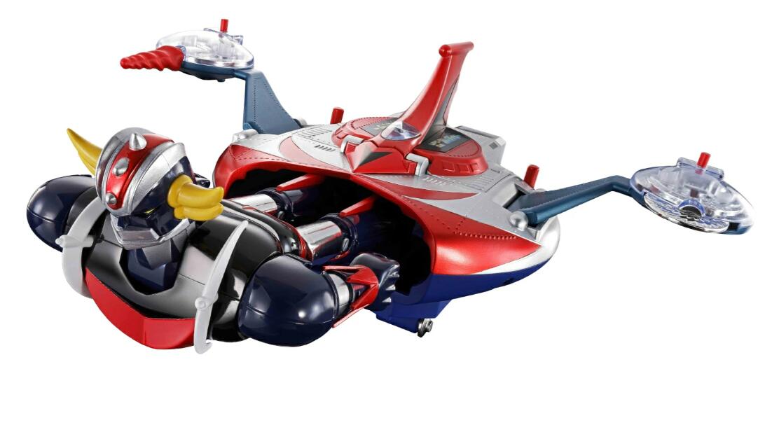 【予約10月入荷予定】 TAMASHII NATIONS 超合金 UFOロボ グレンダイザー DELUXE グレンダイザー ＆ UFOスペイザー 約135&約120mm ダイキャスト&ABS&PE製 塗装済み可動フィギュア｜はるぽよ　店