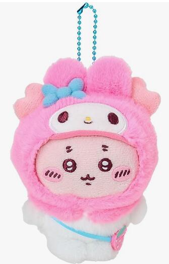 ちいかわ　サンリオコラボ　マイメロディ　ぬいぐるみ　マスコット ちいかわ×サンリオキャラクターズ ぬいぐるみS（ちいかわ・マイ