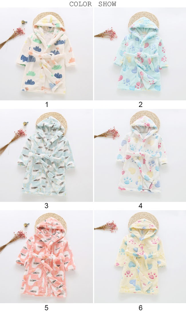 【送料無料】ジュニアバスローブ厚手モコモコ子供冬ガウンキッズ子供服女の子ルームウエア男の子あったかおしゃれ部屋着可愛いネグリジェユニセックス