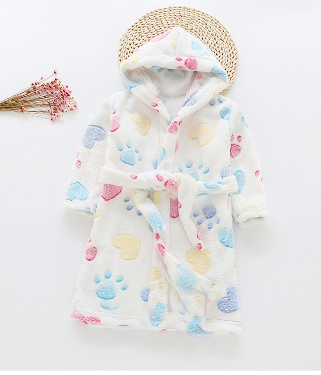 【送料無料】ジュニアバスローブ厚手モコモコ子供冬ガウンキッズ子供服女の子ルームウエア男の子あったかおしゃれ部屋着可愛いネグリジェユニセックス