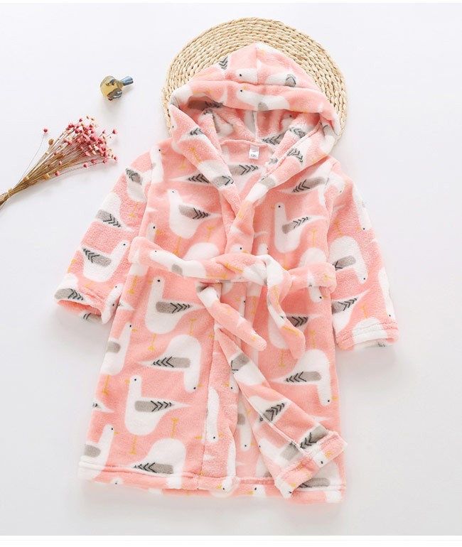 【送料無料】ジュニアバスローブ厚手モコモコ子供冬ガウンキッズ子供服女の子ルームウエア男の子あったかおしゃれ部屋着可愛いネグリジェユニセックス