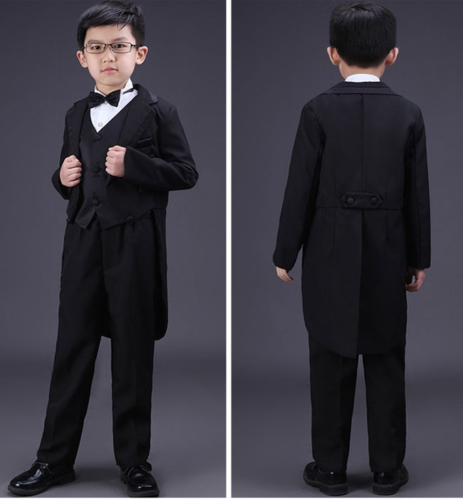 送料無料 タキシード 男児 フォーマルスーツ 男の子 スーツ 5点セット シャツ ベスト アウター ネクタイ パンツ ジュニア ブラック 燕尾服 ホワイト フォーマル セットアップ キッズ 発表会 お遊戯会 Aplusfinance Blog Com