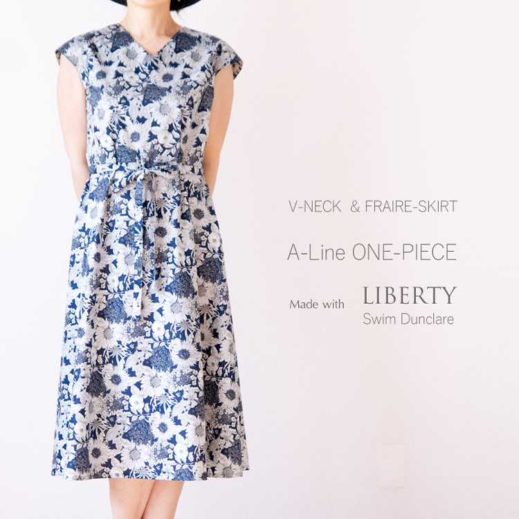 楽天市場】【LIBERTY リバティ 仕立て】 セミオーダーメイドワンピース