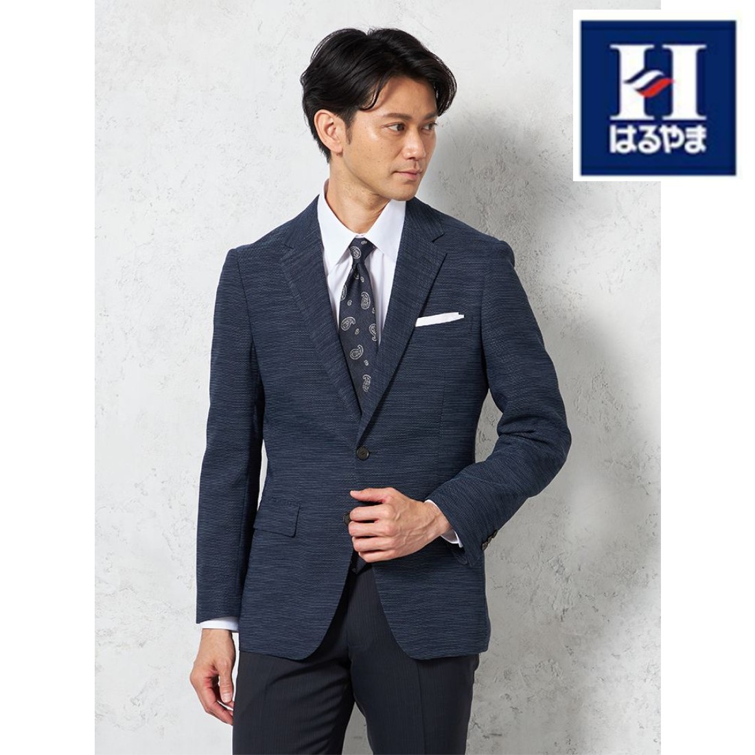 【15%OFFクーポン:7/18~7/31】 メンズジャケット【ビジネスウェア専門店の品質】【夏のビジネスに】2釦 リッケンバッカー ウォッシャブル JK ネイビー A4 A5 A6 A7 AB3 AB4 AB5 AB6 AB7 BB3 BB4 BB5 BB6 BB7 ポリエステル ポリウレタン 春夏 送料無料|はるやま 店