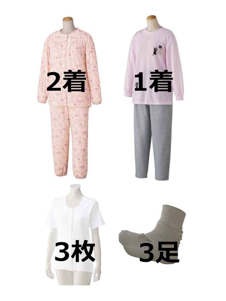 レディース　シニア安心おまとめセット9点セット（Lサイズ）DD【CF】｜はるやま 店