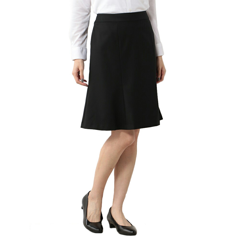 即納特典付き スカート Vivi Fleurs フレア ブラック ウォッシャブル ビジネス レディース スーツのはるやま 即発送可能 Escolasbarquinha Pt