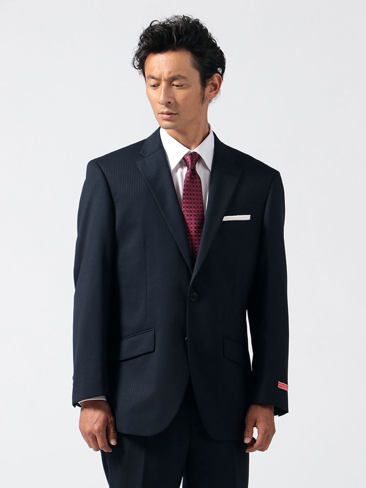 高級感 楽天市場 スーツ アスリート アスリート ネイビー ストライプ 春夏 ビジネス メンズ スーツのはるやま 紳士服はるやま 正規品 Sda Org Sg