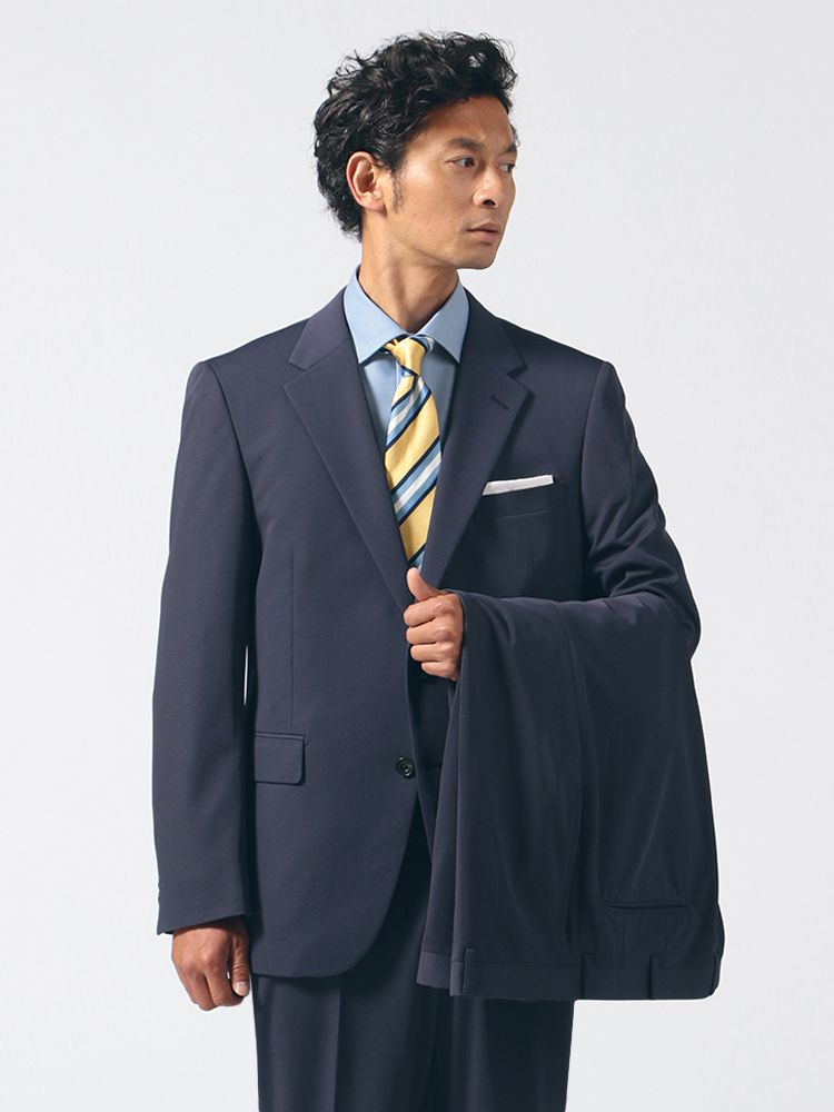 国際ブランド 全方向ストレッチ スーツ 2ピース 2つボタン ツーパンツ 抗菌 Ruckenbacchar ネイビー 織柄無地 春夏 紳士服はるやま 年最新海外 Www Chemo Commerce Com