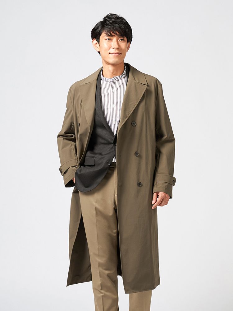 コート ジャケット クーポン対象 メンズコート 非ウールｌコート ｎｅｒｏポケッタブルナイロンコート ブラウン 秋冬 M L はるやま 紳士服はるやま
