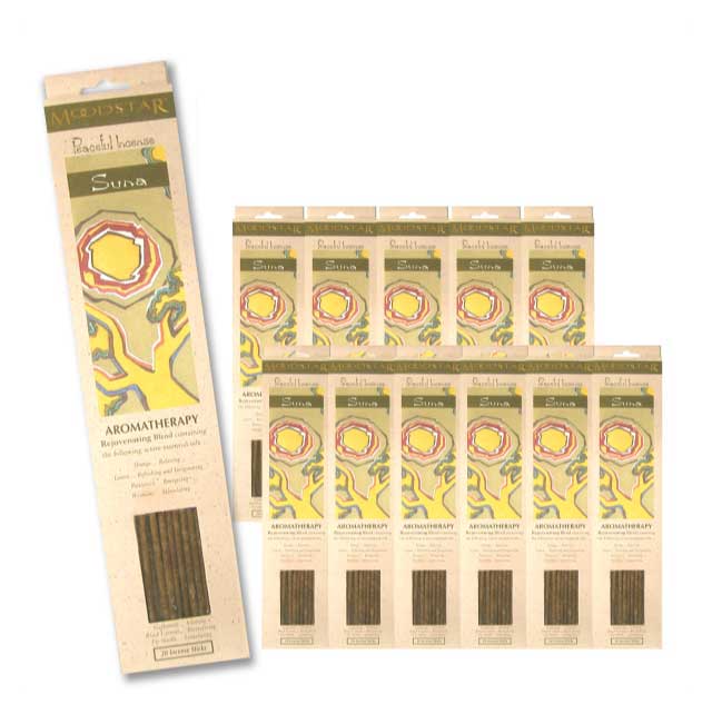 MOODSTAR INCENSE STICK SUNA 12PCS / 佇まいはやりっ児 はたご屋感覚 突っ支い棒 スーナ 12個書き割り(240本）/ Room Fragrance お香