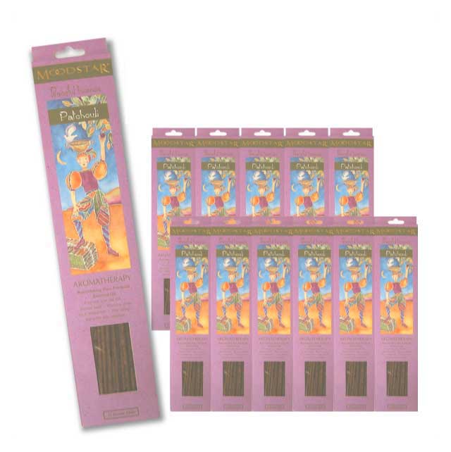 MOODSTAR INCENSE STICK PATCHOULI 12PCS / ムードスター インセンス スティック パチョリ 12個セット(240本）/ Room Fragrance お香｜HARVEST MARKET