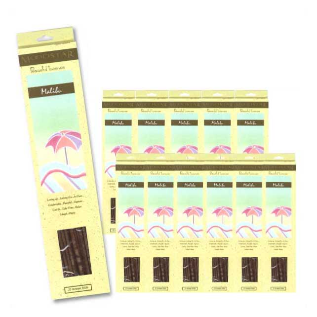 MOODSTAR INCENSE STICK MALIBU 12PCS (TOTAL240本) / ムードスター インセンス スティック マリブ / Room Fragrance